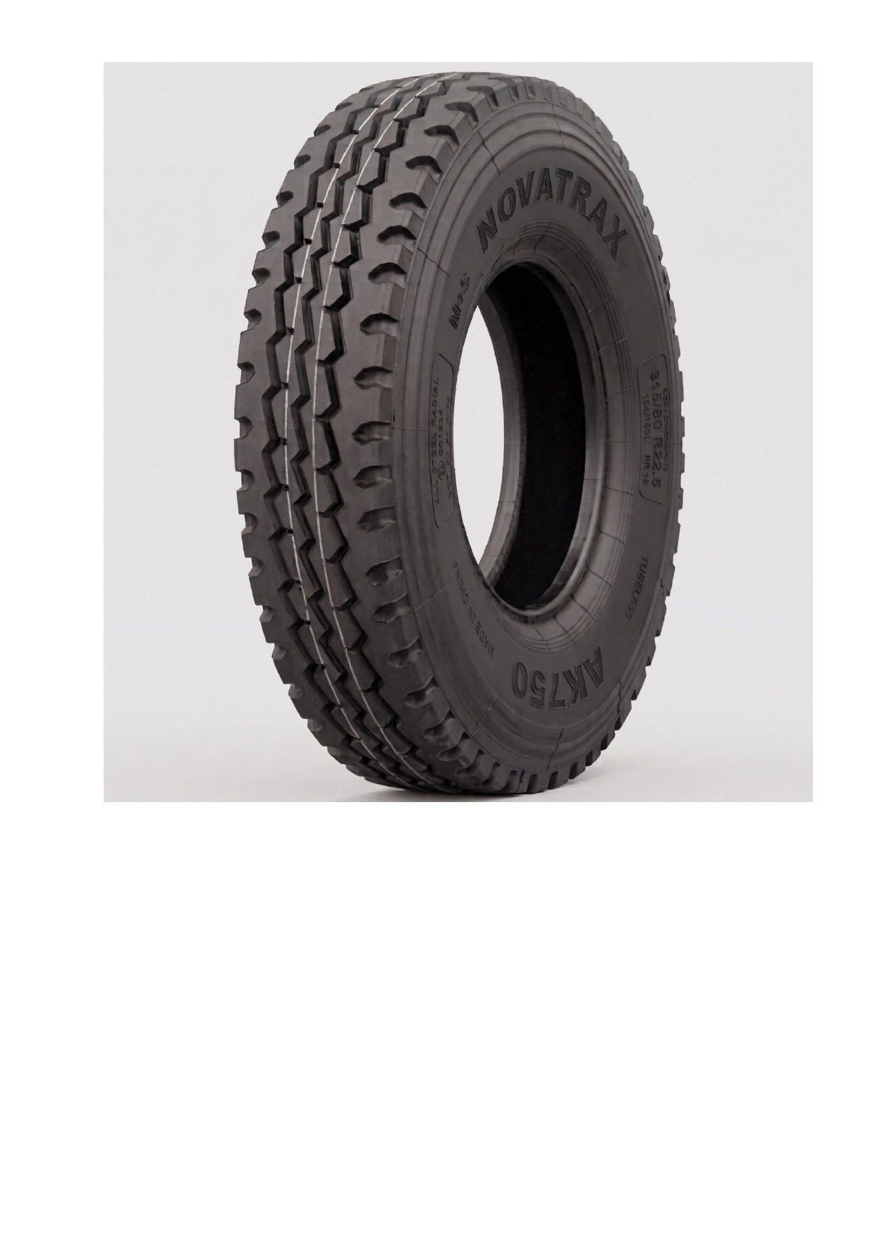 Шина 315/80 R22.5 154/150L PR18 Novatrax AK750 TL
